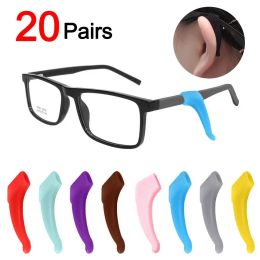 20 paires de verres d'oreille en silicone Hook anti-glissement