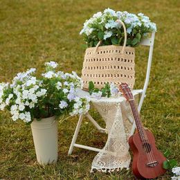 20 flores secas largas de imitación artificial WEHITE jazmín flor falsa para boda, hogar, oficina, fiesta, Hotel, restaurante, decoración DIY Y