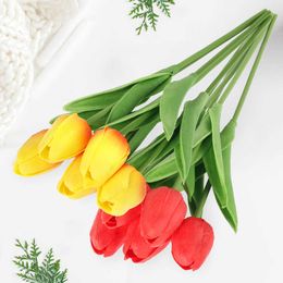 20 piezas de flores secas simulación de flor de tulipán Mini ramo Artificial falso para fiesta boda hogar jardín decoración CM Y