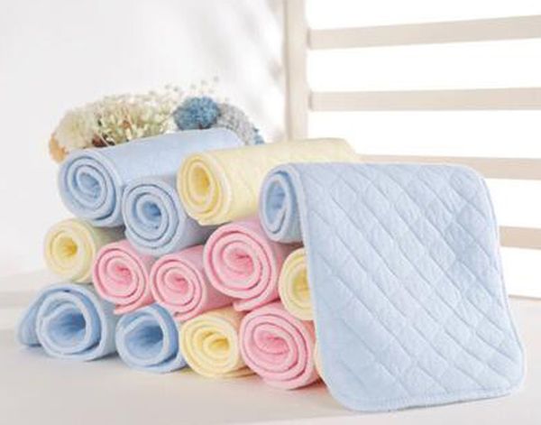 20 pzas/lote pañales reutilizables de algodón ecológico de 3 capas pañal de tela lavable para bebé micro pañal infantil envío gratis