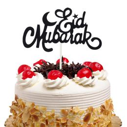 20 -st lot cake toppers vlaggen glitter eid mubarak kinderen verjaardag cupcake topper bruiloft bruid baby shower feest ramadan baking diy223b
