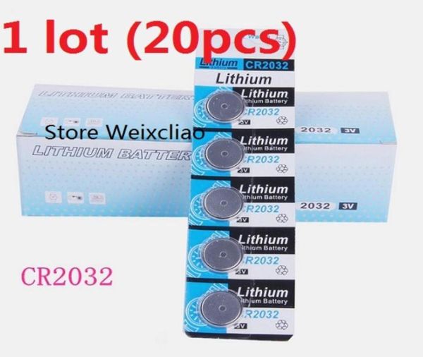 20pcs 1 lot CR2032 3V Lithium li ion bouton Cellule Batterie CR 2032 3 Volt Liion Coin Batteries 86794295453208
