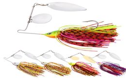 20 pièces 10g 15g 20g Spinnerbait leurres de pêche cuillère leurres Buzzbait pour matériel de pêche au bar jupe en Silicone 5925946