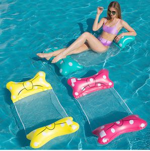 20 piezas 120*70cm flotadores inflables de PVC juguetes de piscina respaldo plegable cama flotante piscinas hamaca silla fideos flotador de agua portátil