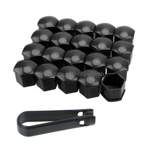 20Pcs 17/19/21Mm Car Wheel Nut Caps For Ford Ranger C-Max S-Max Focus Galaxy Mondeo Transit Tourneo Custom Accessories Drop Delivery