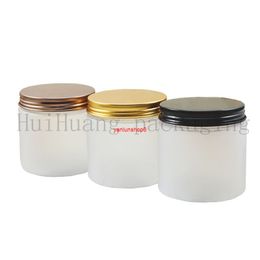 20 stks 200g Transparant Frosted Jar met verzegelde schroefdeksel, duidelijke potten, Big Size Food Tea Container Plastic Pot BottleGood Pakket