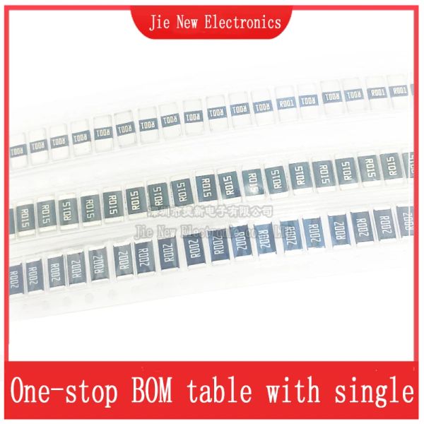 20pcs 2512 SMD 2W 1% Resistencia a la resistencia de aleación R001 R002 R005 R008 R010 R040 R050 R060 R070 R100 R120 R150 R200 R250 R300 R500