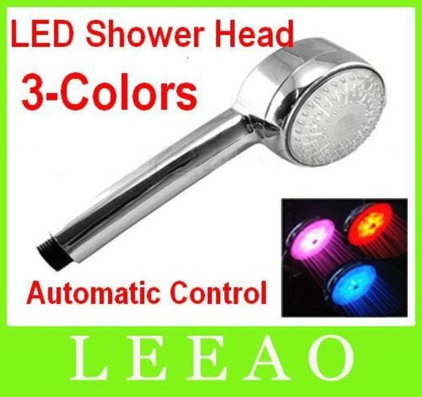 20pcs 3 colores LED Light Shower Sensor de temperatura de agua Cambio de control automático Sprinkler2578691