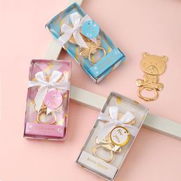 20 -stcs 3 kleuren Little Bear Bottle Opener Baby Shower Party Geschenken Kinder Feest Gunsten Event Verjaardag Keepsakes Jubileum Giveaways