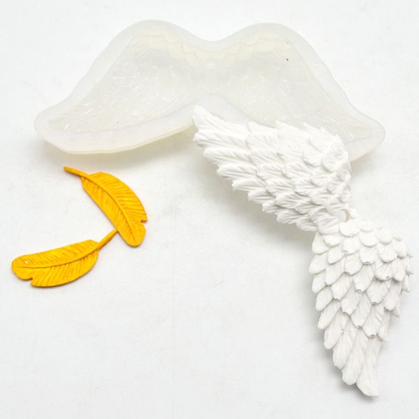 20 pièces 3D ailes d'ange cristal moule bijoux résine bricolage époxy Silicone artisanat outils moule décoratif