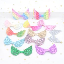 20pcs 50 * 33 mm Powders Powders Iridescence Angel Wing Appliques Colorful Cupid Wing Fairy Wing For Doy Toy Headwear Bow Decor