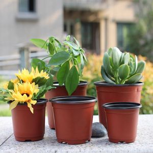 20pcs/50pcs plantería de jardín planta de guardería cultivo macetas de la taza de flores herramientas de jardinería de plástico