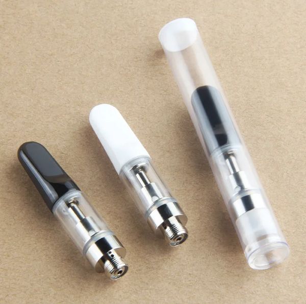 20 PCS 510 Fil Céramique Bobine Vape Cartouches Vide Vape Stylos TH205 Vaporisateurs Chariots Cartouches D'huile Épaisse ECigarettes Réservoirs En Verre Ego T Batterie