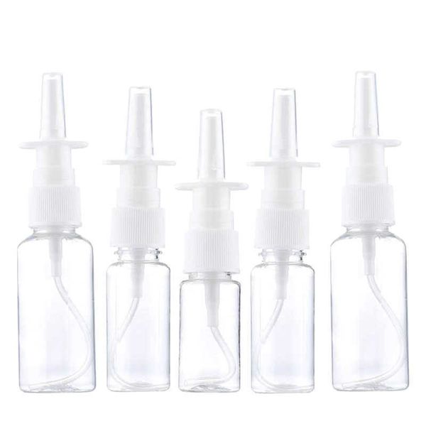 20 pièces 5 ml 10 ml 20 ml 30 ml vide en plastique vaporisateur Nasal bouteilles pompe pulvérisateur brouillard nez rechargeable embouteillage emballage M9KQ