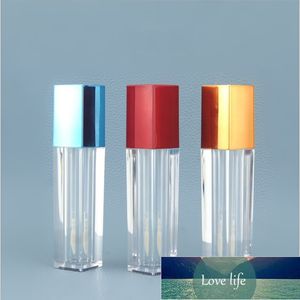 20 piezas, tubo de brillo de labios vacío transparente de 5ml, botella de lápiz labial líquido portátil cuadrada DIY, paquete de carcasa de contenedor de cosméticos