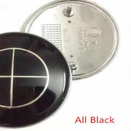 20 piezas 82mm todo negro emblema del capó del maletero insignia para la decoración del coche estilo 6878007