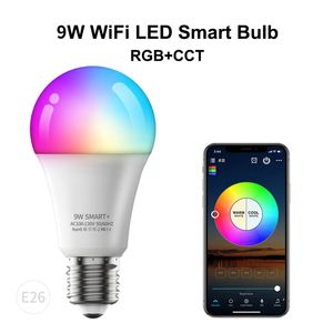 Lampe Led 9W 10W, 20 pièces, variable 16 millions de couleurs, ampoule RGB, Spot magique, éclairage, lampes de contrôle intelligentes, décoration de la maison