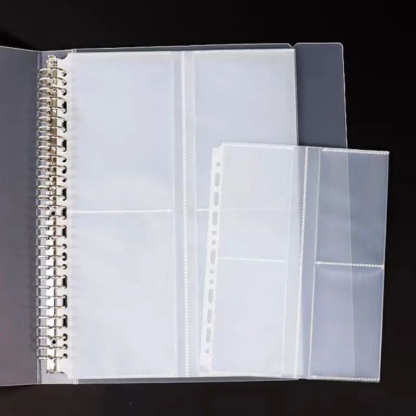 20pcs A4 / B5 / A5 Protégeurs de feuille Transparent Papier en plastique Pocker Pocket Dossier Lave Lave Document Sac Page de feuille de fichier clair