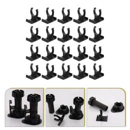 20 -stcs verstelbare kast leveler kick clips schop plintboard beugel beugel keuken poot plint clips voor meubels kasten