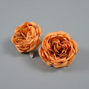 Fleurs de pivoine artificielles, 20 pièces, fausses têtes de fleurs romantiques Vintage pour décoration de mariage