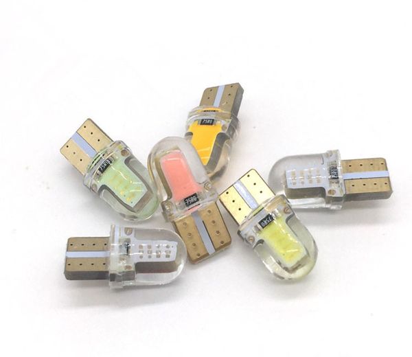 Auto led light W5W 194 T10 2W Sillicone COB 12V led auto light led ampoule lampe pour auto voiture