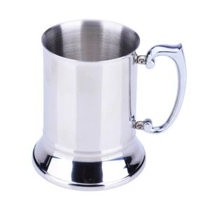 20pcs Bar Tankard Biermokken Rvs 450ML Grote Capaciteit Dubbele Wand Wijn Kopjes Feestartikelen Mok cup