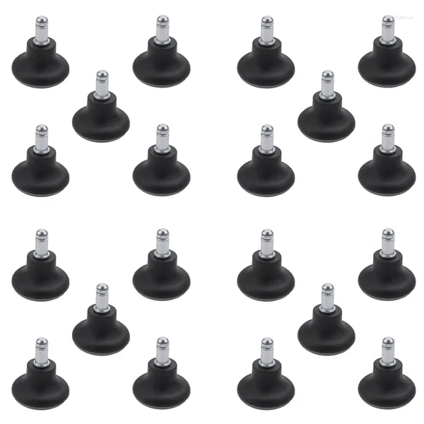 20 piezas Bell Glides reemplazo silla de oficina ruedas tapón rueda giratoria taburete de 2 pulgadas