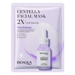 20pcs Bioaqua Centella Collagen Face Mask VC Hidratizante de láminas Refrescantes máscaras de ácido hialurónico Productos de cuidado de la piel de la piel
