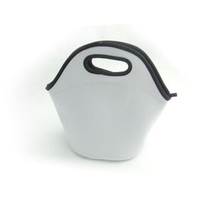 20 stks Lege Wit Mode DIY Sublimatie Lunch Bag Box voor warmteoverdracht Afdrukken Blanks Lunchs Tassen Neopreen Materialen SN2272