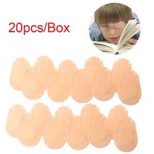 20pcs / boîtes Enfants Amblyopie Training Soft Bandinable Bandle de rythme des yeux Soft Aid Medical Sterile Eye Bandages Bandages de premiers soins trousse