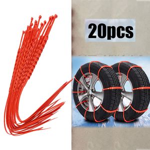 20-stcs auto anti-skid ketting banden banden ties auto wiel plastic ketens multifunctionele sneeuw en modder ontsnapping speciale anti-slip bandenketting