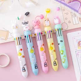 20 pièces dessin animé pendentif 10 couleurs stylo à bille stylos d'école pour écrire Kawaii papeterie stylo à bille écriture jolie 240109