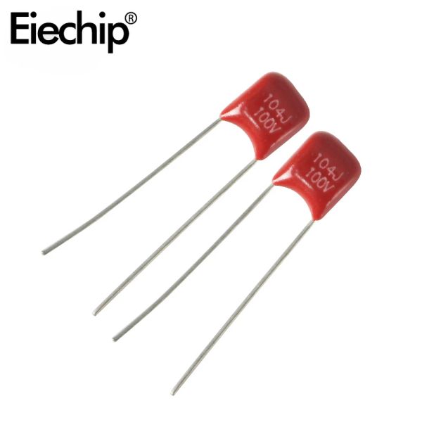 Capacitor CBB 20pcs 400V CBB Polipropileno Capacitores de película Kit 103J 104J 105J P7.5 mm P10 mm P15 mm