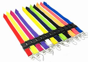 20 stks mobiele telefoon lanyard bandjes kleding sport auto merk lege sleutels ketting ID-kaarten houder afneembare gesp lanyards kleine groothandel