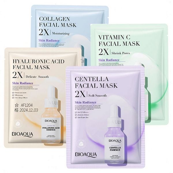 20 piezas Centella mascarilla Facial de colágeno hoja hidratante refrescante mascarilla Facial productos para el cuidado de la piel