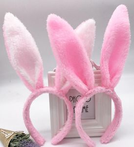 20 -stks kinderen haaraccessoires pluizige konijnenoorhoofdbanden voor vrouwen meisjes pluche konijn oor haarband geschenken paaskostuum bunny e7461870