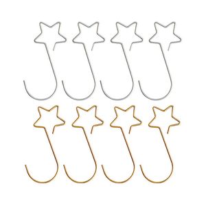 20 stks Kerst Star Shape Hooks Ornamenten Haak voor Xmas Tree Hanging Hanger Metal Stars Hangers Decoraties