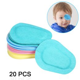 Patchs oculaires colorés pour amblyopie, 20 pièces, formation pour enfants, masque orthopédique corrigé, masque pour les yeux, Bandages adhésifs respirants pour enfants