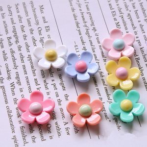 20pcs Flores coloridas Artesanías de resina Accesorios de resina Diy Broche Broche Decoración Materiales Suprupos de resina Flat Resin Apliques