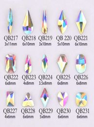20pcs Cristales Nainas Diamante Diamante Strass AB Glass Kinestones para uñas 3D Decoraciones de arte suministros Joyas QB217246A4836559