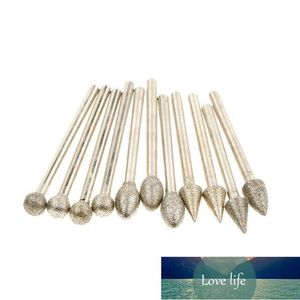 20pcs Dremel Accessories Diamond Grinding Heads Mini Bit Set Dremel Rotary Drill Tool Burrs Grinding