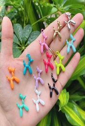 20pcs EST Mignon Balloon Dog Chiot Collier Fashion Colorful Email Pendant Bijoux Unisexe pour Gift Party 21072025571312152554