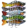 10 cm 15,5 g de pêche multisection Hook BAITS DUR LURS 6 # Crochets triples 5 couleurs