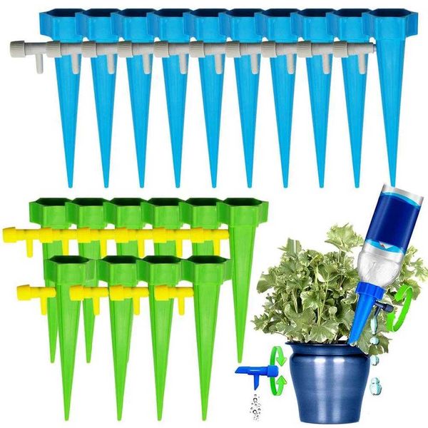 20 pièces Pot de fleur Irrigation dispositif d'arrosage automatique avec Valve réglable paresseux verser distributeur d'eau jw 210610