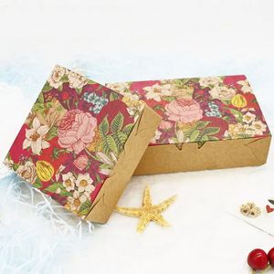 Caja de regalo de 20 piezas Caja de cartón Kraft Caja de embalaje de galletas Caja de macarrones Cajas de regalos Diwali para dulces Caja de chocolate Embalaje 240223