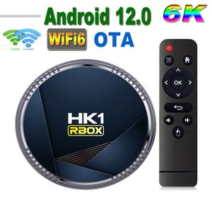 20 pièces HK1 RBOX H8 Android 12 tv box allwinner h618 4GB 64GB 32GB 2GB16GB lecteur multimédia 2.4G 5G Wifi6 BT4.0 100M 6K OTA