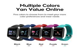 20pcs ID116 Plus Color Smart Bracelet Bracelet Sports Pectómetro Reloj Fitness Rendy Tracker Velocidad cardíaca Pockómetro Smart WR5326909