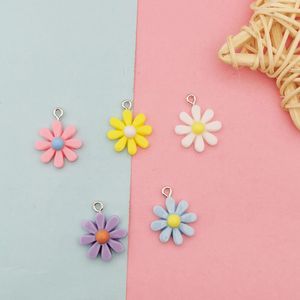 20 stks Kawaii Hars Little Sun Flower Charms Hangers voor DIY Decoratie Oorbellen Sleutelhangers Mode-sieraden Accessoires