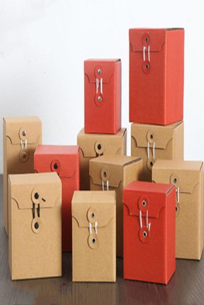 Caja de regalo de papel Kraft de 20 piezas Caja de embalaje de regalo especial Bottle Bottle Caja de empaquetado para el té de miel Postre de caramelo en blanco CA4301674