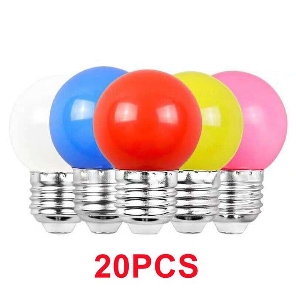 20 piezas bombilla Led 3W 5W E27 B22 lámpara colorida ampolla Led RGB luz SMD 2835 linterna decoración del hogar bombillas de globo AC220V